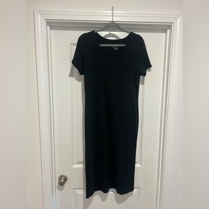 No Boundaries Black Midi Dress